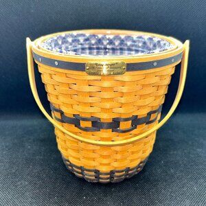 Longaberger Collector’s Club Banker's Waste Basket